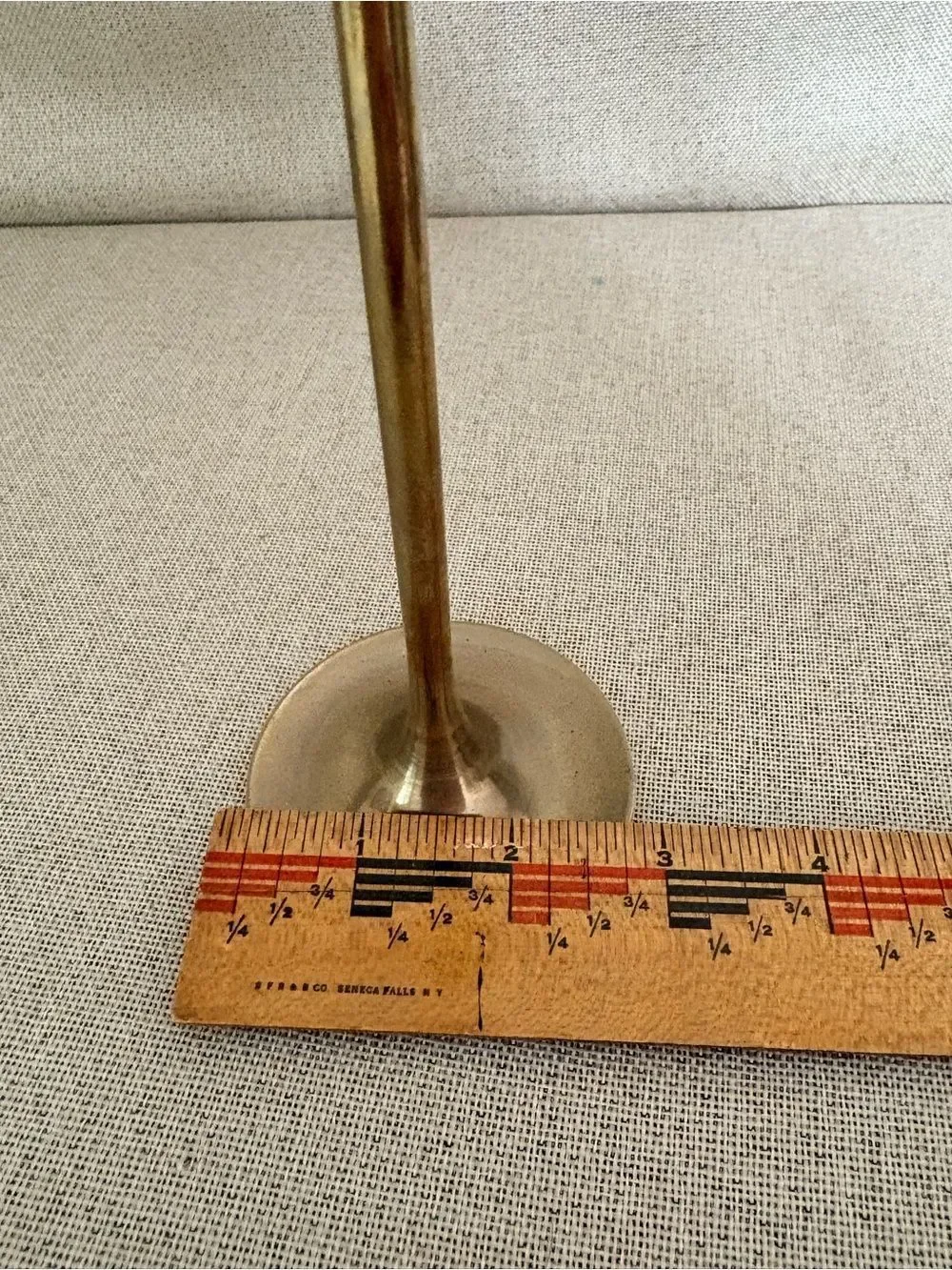 Vintage Brass Candlestick Holder Single Taper Candle Mid Century Decor